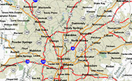 GA Land Surveyors map
